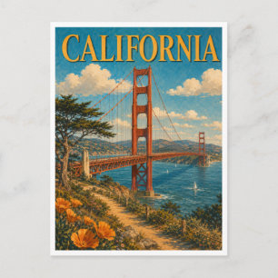 San Francisco Californië Golden Gate GeoSaga Briefkaart