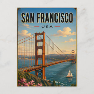 San Francisco Californië Golden Gate Landschap Briefkaart