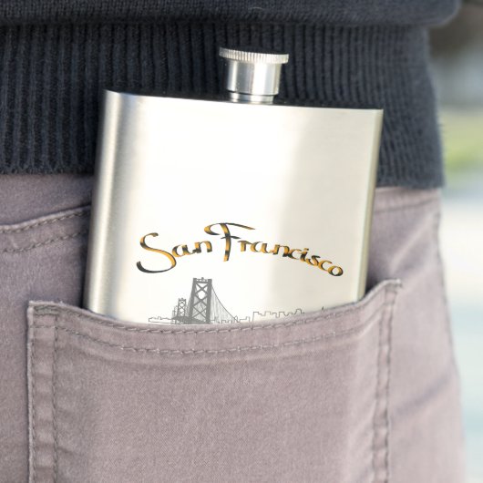 San Francisco, Californië Heupfles (Voorbeeld)