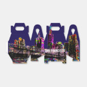 San Francisco, Californië in graffiti Bedankdoosjes (Uitgevouwen)