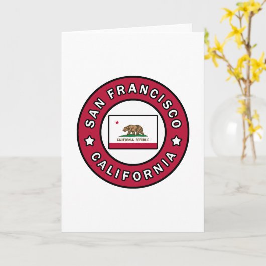 San Francisco Californië Kaart (Gele Bloem)