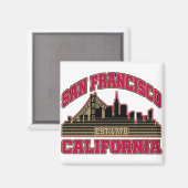 San Francisco, Californië Magneet (Voorkant / Achterkant)