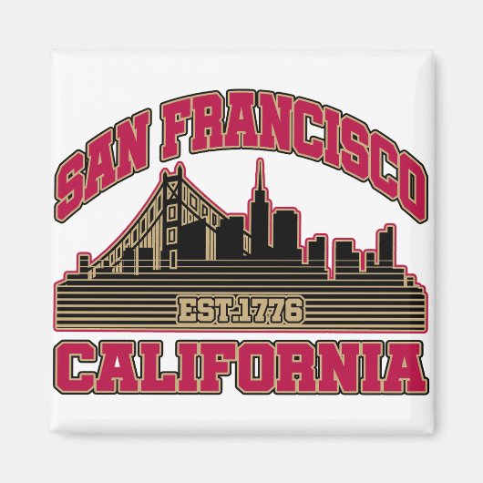 San Francisco, Californië Magneet (Voorkant)