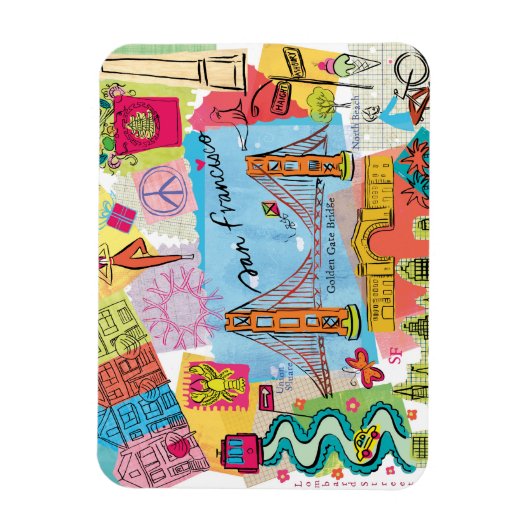 San Francisco, Californië Magneet (Verticaal)