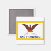 San Francisco Californië Magneet (Voorkant / Achterkant)
