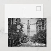 San Francisco, Californië, Market Street Briefkaart (Voorkant / Achterkant)