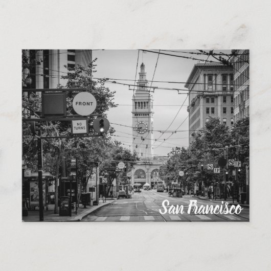 San Francisco, Californië, Market Street Briefkaart (Voorkant)