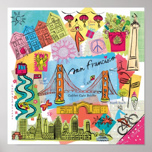 San Francisco, Californië Poster (Voorkant)