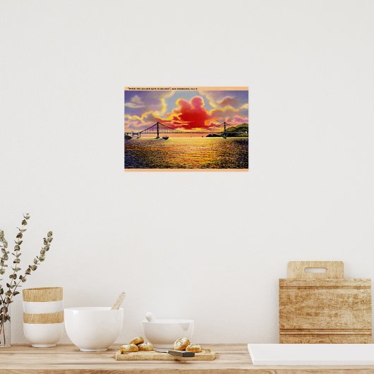 San Francisco, Californië Poster (Keuken)