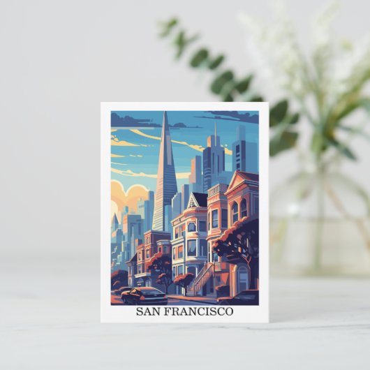 San Francisco, Californië: Reis  Briefkaart (Staand voorkant)