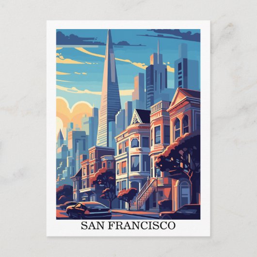 San Francisco, Californië: Reis  Briefkaart (Voorkant)