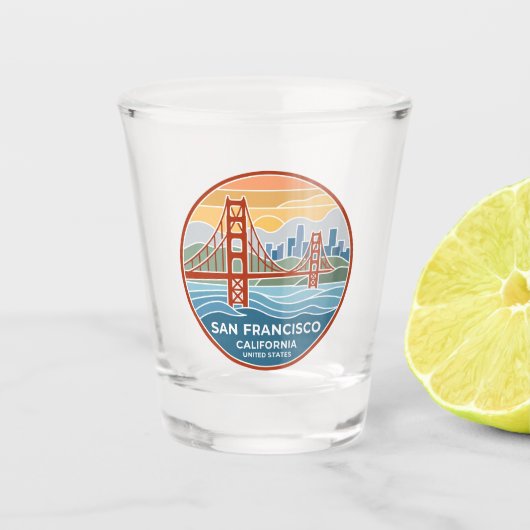 San Francisco Californië Shot Glas (Voorkant)