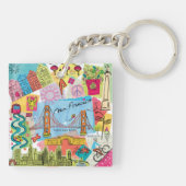 San Francisco, Californië Sleutelhanger (Achterkant)