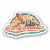 San Francisco, Californië Sticker (Voorkant)