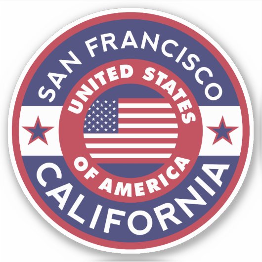 SAN FRANCISCO, Californië Sticker (Voorkant)