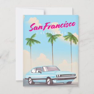 San Francisco Californië Tropische reisposter
