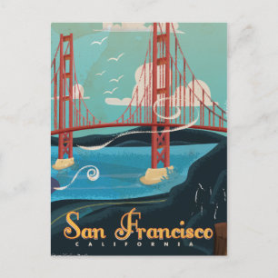 San Francisco Californië USA Reisposter Briefkaart