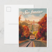 San Francisco, Californië Vintage reizen Briefkaart (Voorkant / Achterkant)