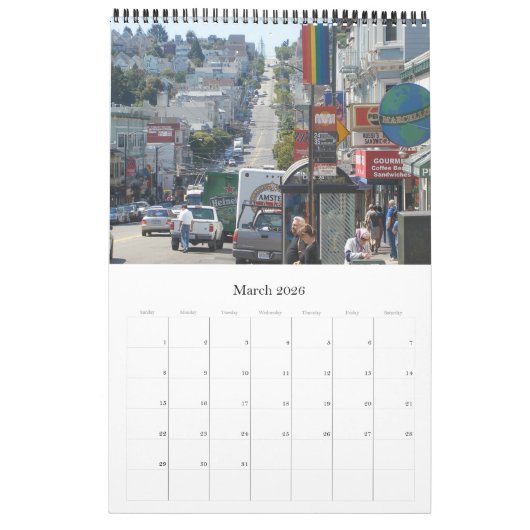 San Francisco - Californië - VS Kalender (Mar 2026)