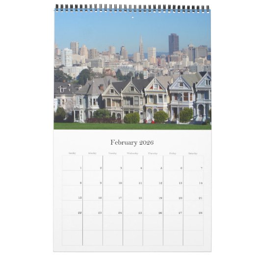 San Francisco - Californië - VS Kalender (Feb 2026)