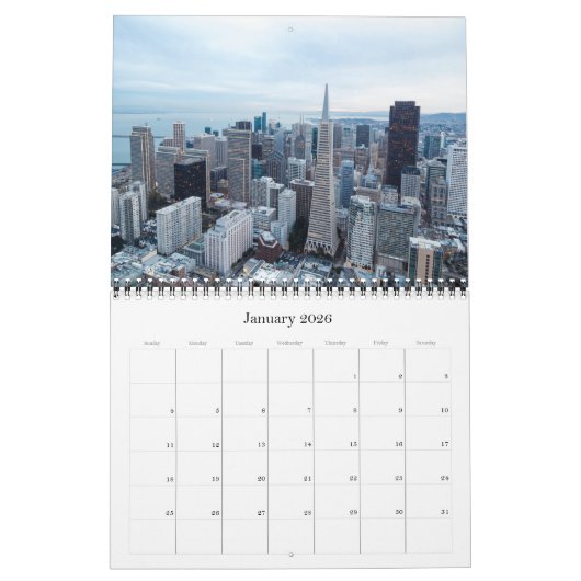 San Francisco - Californië - VS Kalender (Jan 2026)