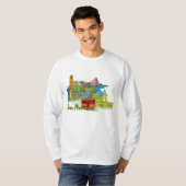 San Francisco, Californische beroemde stad T-shirt (Voorkant volledig)