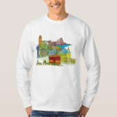 San Francisco, Californische beroemde stad T-shirt (Voorkant)