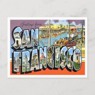 San Francisco, Californische  Big Letters Briefkaart