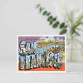 San Francisco, Californische  Big Letters Briefkaart (Staand voorkant)