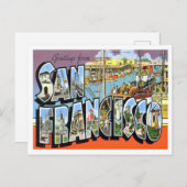 San Francisco, Californische  Big Letters Briefkaart (Voorkant / Achterkant)