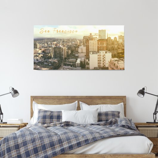 San Francisco Canvas Afdruk (Insitu (Slaapkamer))