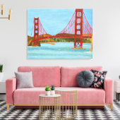 San Francisco Canvas Afdruk (Insitu (Woonkamer))