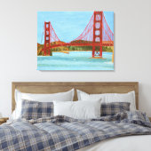 San Francisco Canvas Afdruk (Insitu (Slaapkamer))