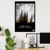 San Francisco Carillon Tower Poster (Thuiskantoor)