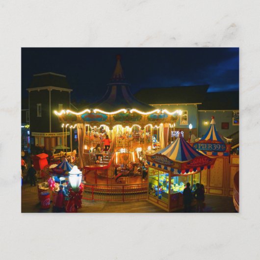 San Francisco Carousel Pier 39 #2-1 Briefkaart (Voorkant)