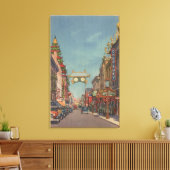 San Francisco, CAS-treetscène uit Chinatown Canvas Afdruk (Insitu (Woonkamer))
