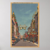 San Francisco, CAS-treetscène uit Chinatown Poster (Voorkant)
