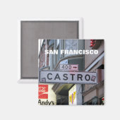 San Francisco - Castro magneet! Magneet (Voorkant / Achterkant)