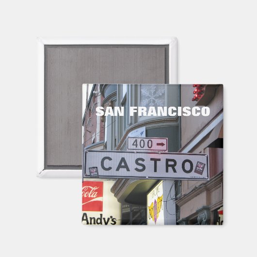 San Francisco - Castro magneet! Magneet (Voorkant / Achterkant)