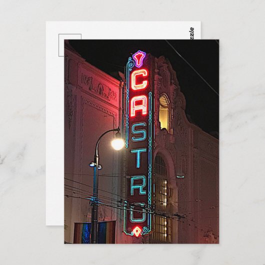 San Francisco Castro Sign #3-2 Briefkaart (Voorkant / Achterkant)