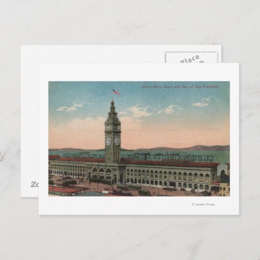 San Francisco, CAUnion Ferry Terminal Building Briefkaart (Voorkant / Achterkant)