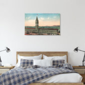 San Francisco, CAUnion Ferry Terminal Building Canvas Afdruk (Insitu (Slaapkamer))