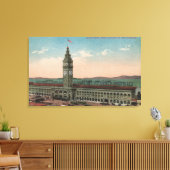San Francisco, CAUnion Ferry Terminal Building Canvas Afdruk (Insitu (Woonkamer))