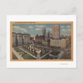 San Francisco, CAUnion Square Uitzicht Briefkaart (Voorkant)
