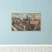 San Francisco, CAUnion Square Uitzicht Canvas Afdruk (Insitu (Houten vloer))