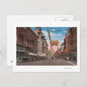 San Francisco, CAView of Chinatown Main Street Briefkaart (Voorkant / Achterkant)