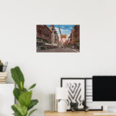 San Francisco, CAView of Chinatown Main Street Poster (Thuiskantoor)