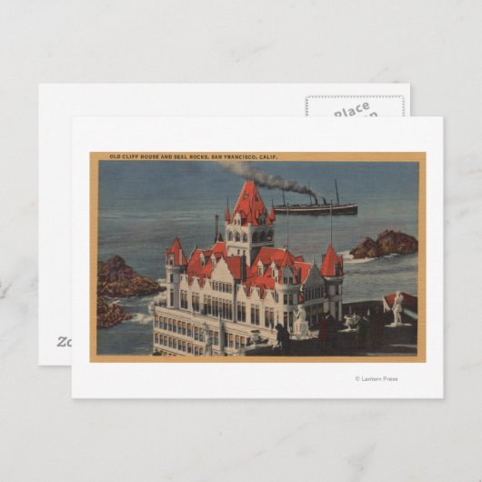 San Francisco, CAView of Old Cliff House Briefkaart (Voorkant / Achterkant)