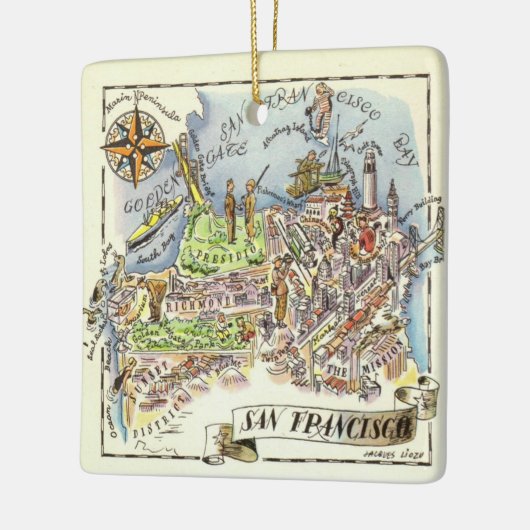 San Francisco Ceramic Ornament (Links)