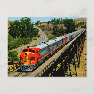San Francisco Chief Train en Route Vintage Briefkaart